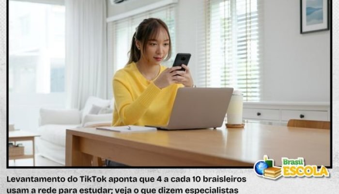 Estudo do TikTok indica cenário do uso da rede para estudar.