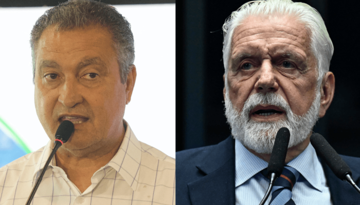 O ministro da Casa Civil, Rui Costa (à esquerda) e o senador Jaques Wagner (à direita)  • Fo...