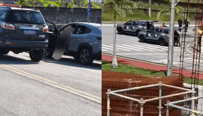 Troca de tiros ocorreu na Avenida Presidente Castelo Branco  • Reprodução