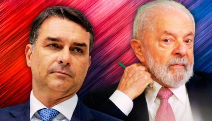 1 de 1 Lula x Flávio Bolsonaro - Foto: Alice Rabello/Arte Metrópoles
