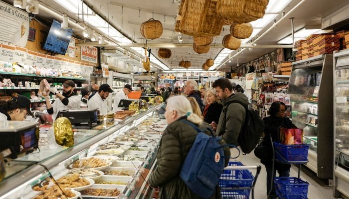 Supermercado em Nova York em 26 de novembro de 2025  • REUTERS/Jeenah Moon/Foto de arquivo