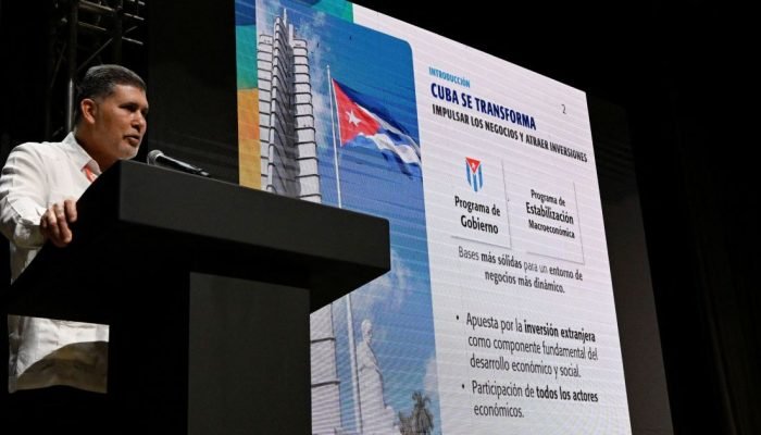 O ministro de Investimentos Estrangeiros de Cuba, Oscar Perez-Oliva Fraga, em Havana, Cuba, em 25...