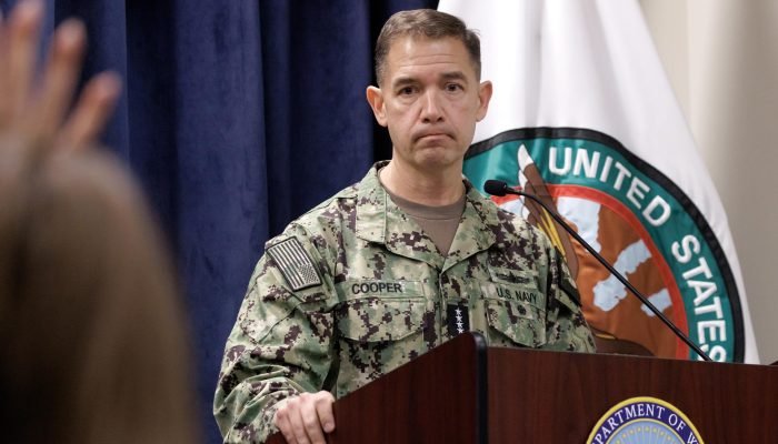 Brad Cooper, comandante do Centcom. (Foto: CRISTOBAL HERRERA-ULASHKEVICH/EFE/EPA)