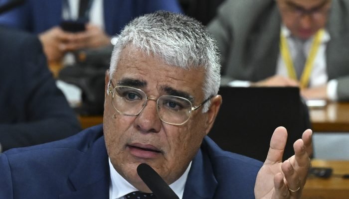 O senador Eduardo Girão (Novo-CE), autor do requerimento da CPI. (Foto: Jefferson Rudy / Agênci...