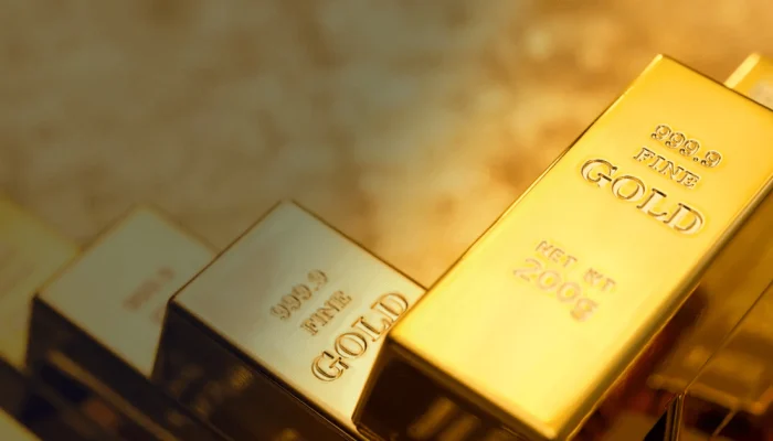 Imagem ilustrativa de barras de ouro  • Divulgação/Banco do Brasil