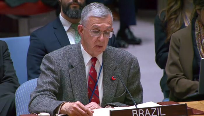 Embaixador Sérgio Danese, representante do Brasil na ONU. (Foto: reprodução/Youtube ONU)
