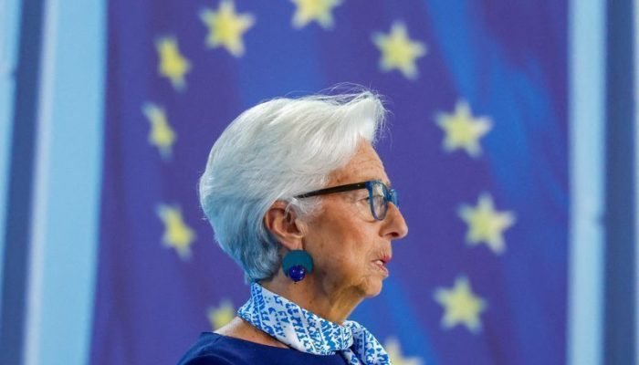 Presidente do BCE, Christine Lagarde, em Frankfurt  • 24/07/2025 REUTERS/Heiko Becker