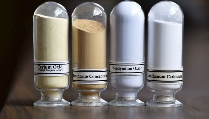 Amostras de minerais de terras raras  • REUTERS/David Becker