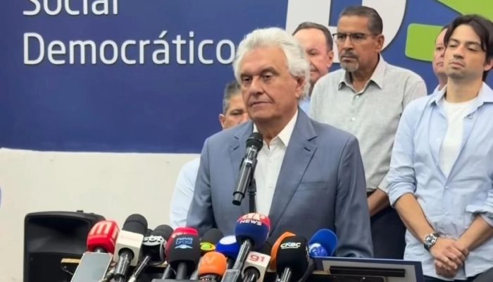 1 de 1 O governador de Goiás e pré-candidato à Presidência da República, Ronaldo Caiado (PSD...